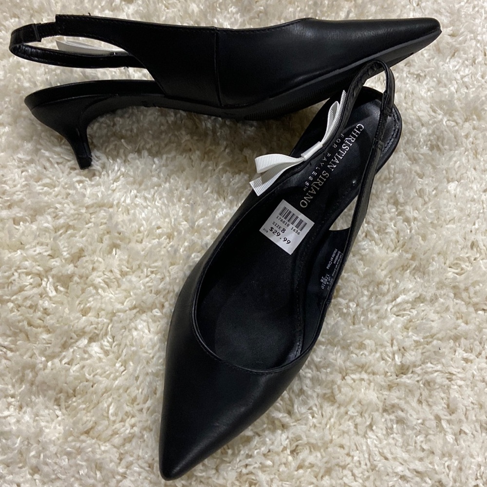 Women’s Black Pumps w/Strap 2 inch Heel